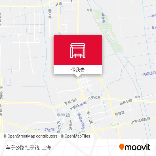 车亭公路红亭路地图