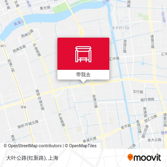 大叶公路(红新路)地图