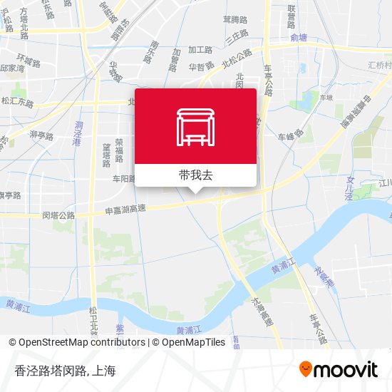 香泾路塔闵路地图