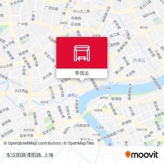 东汉阳路溧阳路地图