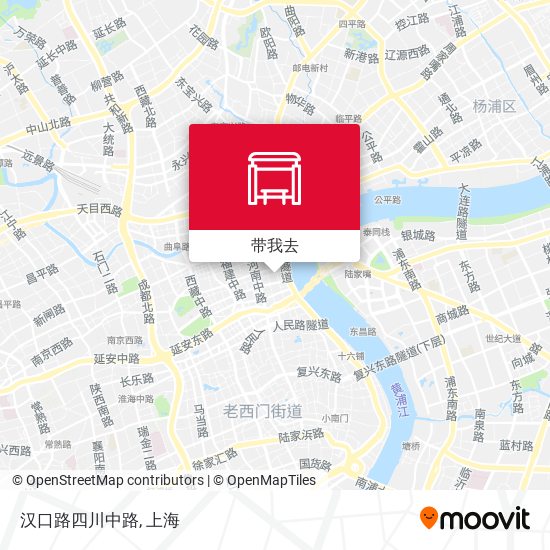 汉口路四川中路地图