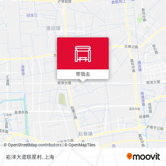 崧泽大道联星村地图
