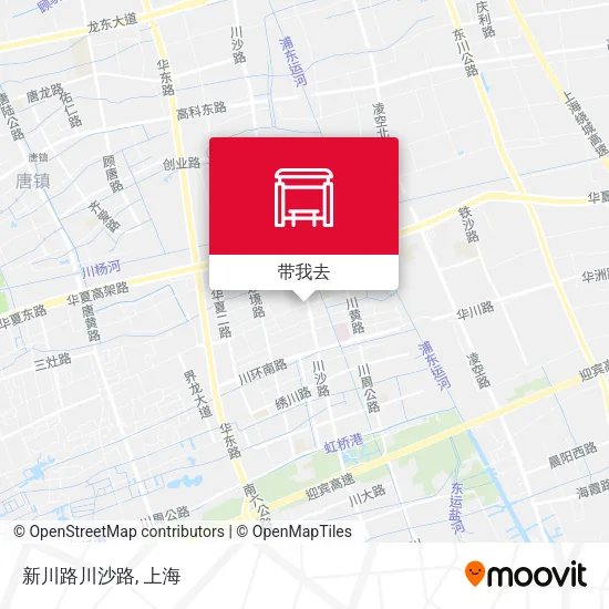 新川路川沙路地图