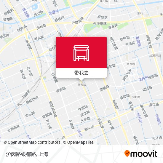 沪闵路银都路地图