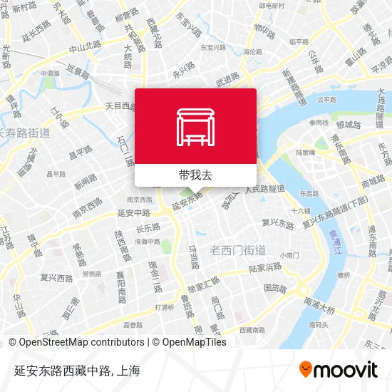 延安东路西藏中路地图