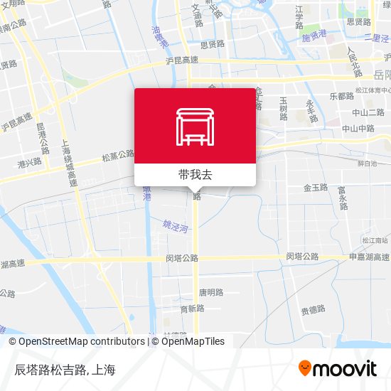 辰塔路松吉路地图