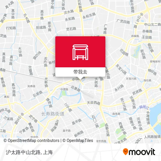 沪太路中山北路地图