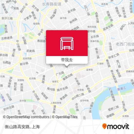 衡山路高安路地图