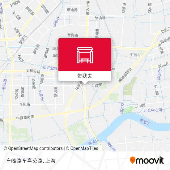 车峰路车亭公路地图