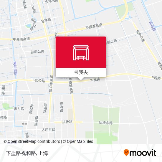 下盐路祝和路地图