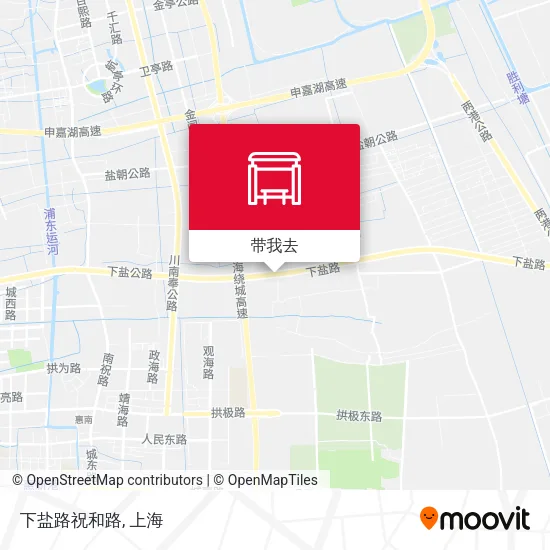 下盐路祝和路地图