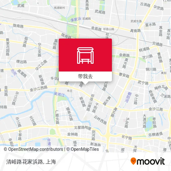 清峪路花家浜路地图