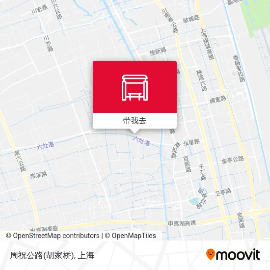 周祝公路(胡家桥)地图