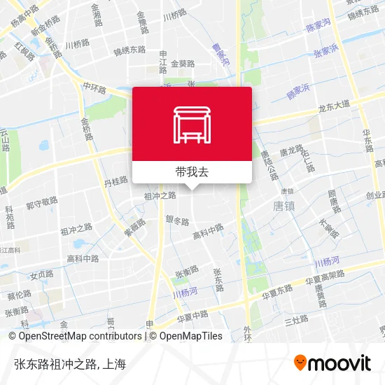 张东路祖冲之路地图