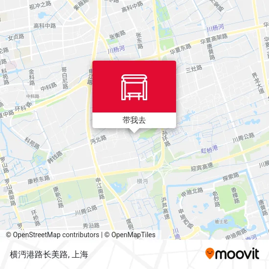 横沔港路长美路地图