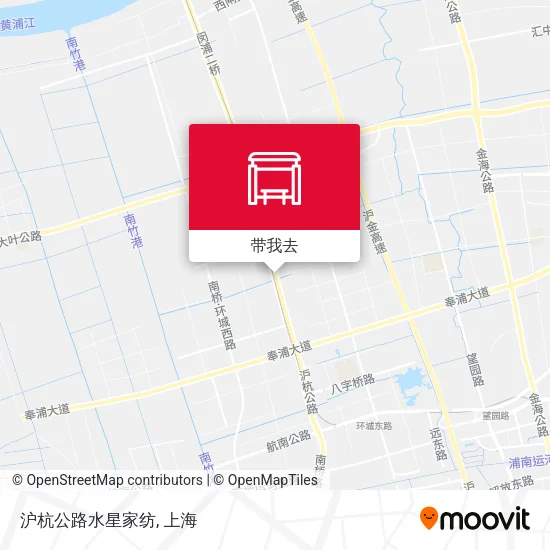 沪杭公路水星家纺地图