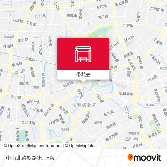 中山北路铁路街地图