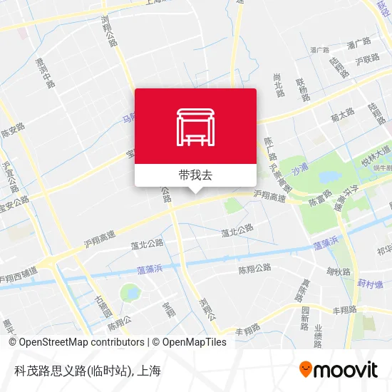 科茂路思义路(临时站)地图