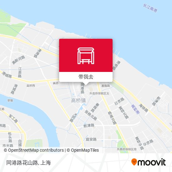 同港路花山路地图