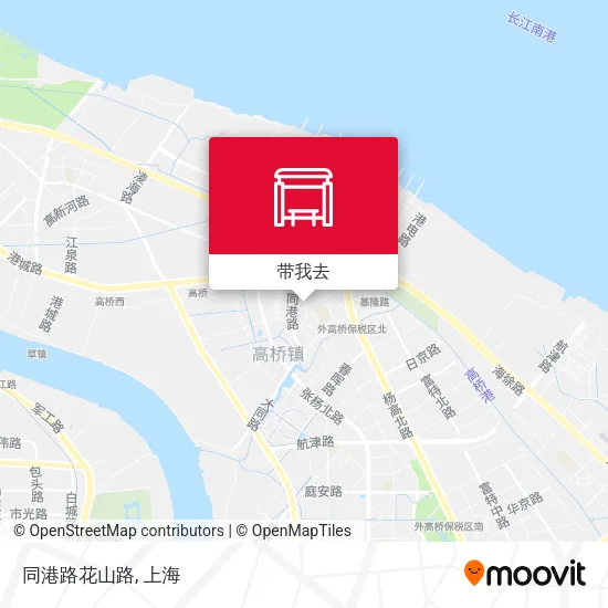 同港路花山路地图