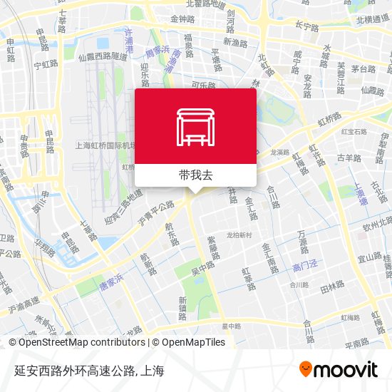 延安西路外环高速公路地图