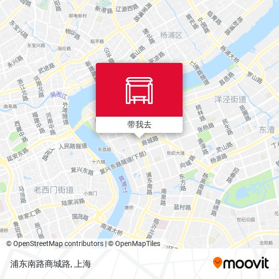 浦东南路商城路地图