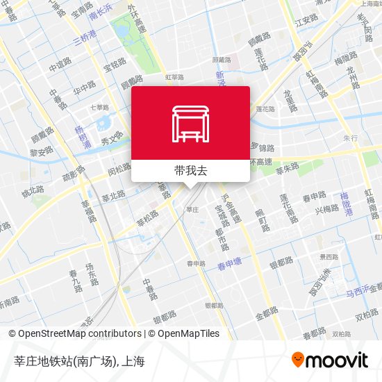 莘庄地铁站(南广场)地图