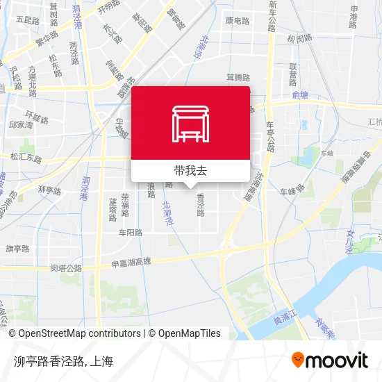 泖亭路香泾路地图