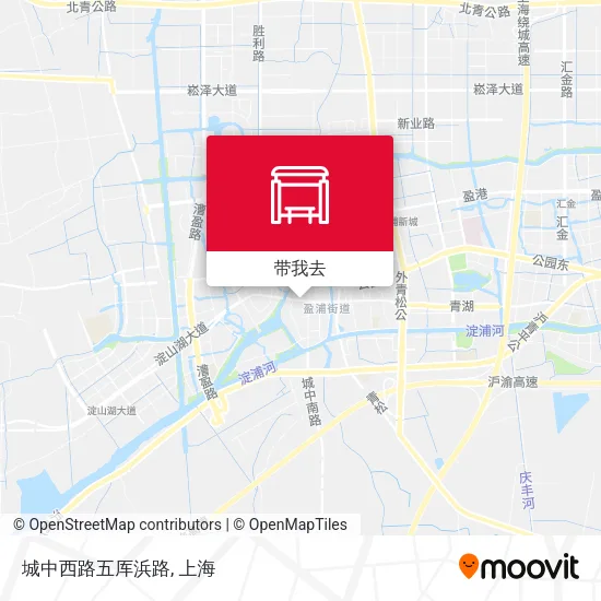 城中西路五厍浜路地图