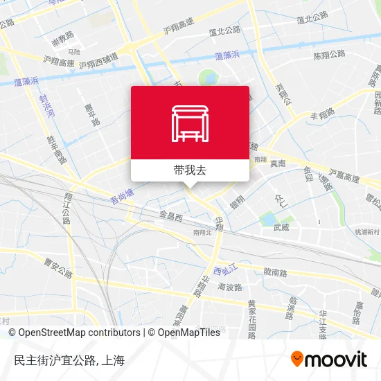 民主街沪宜公路地图