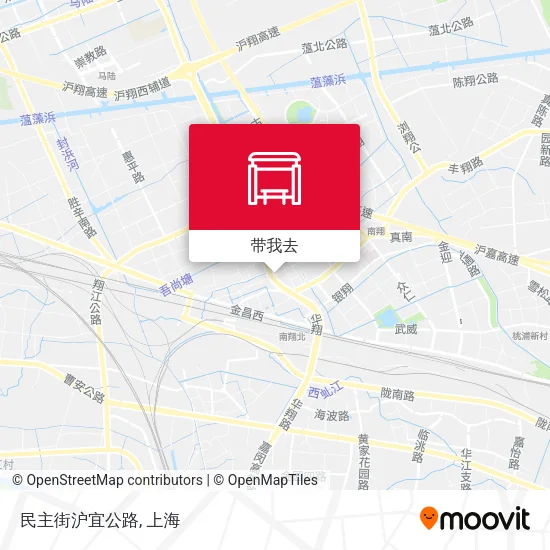 民主街沪宜公路地图