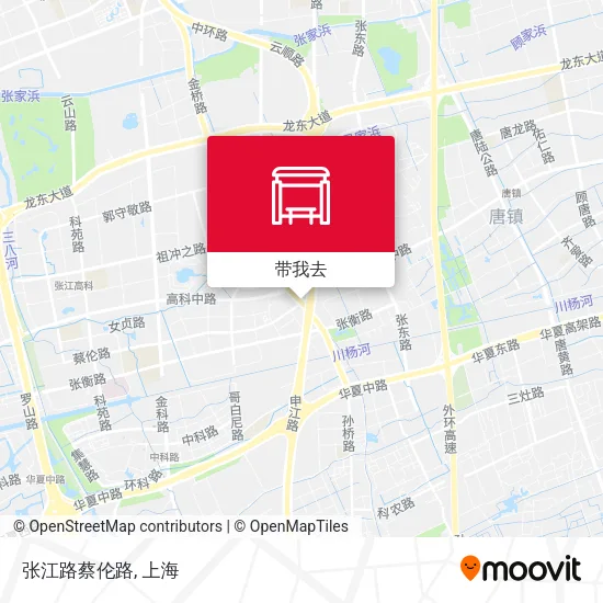 张江路蔡伦路地图