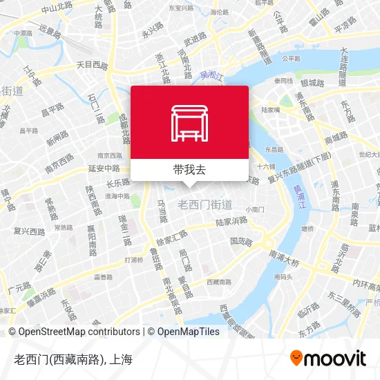老西门(西藏南路)地图