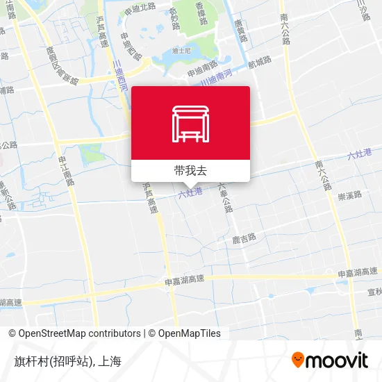 旗杆村(招呼站)地图