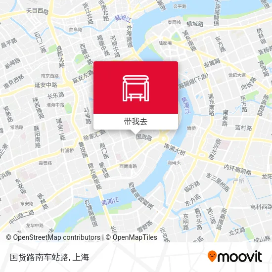 国货路南车站路地图