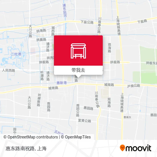 惠东路南祝路地图