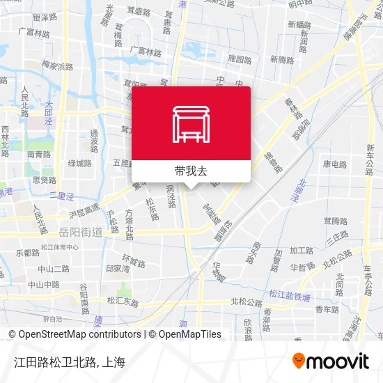 江田路松卫北路地图