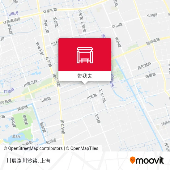 川展路川沙路地图