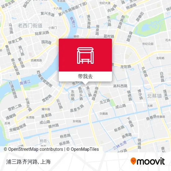 浦三路齐河路地图