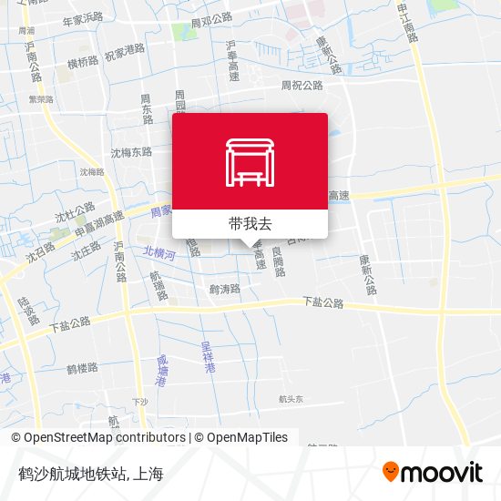 鹤沙航城地铁站地图