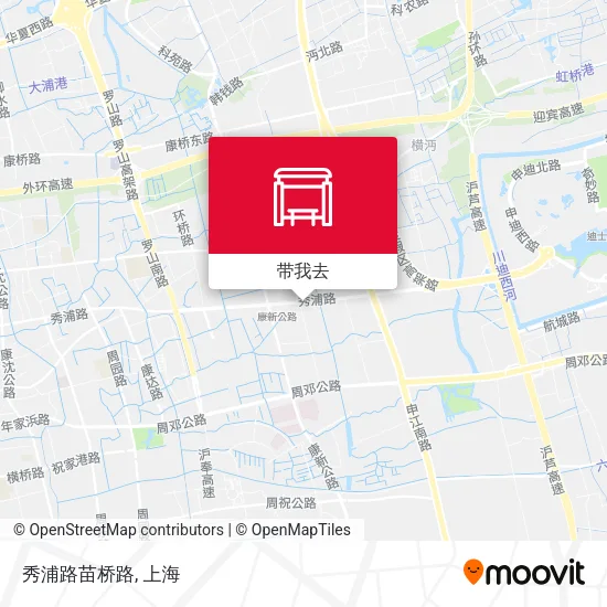 秀浦路苗桥路地图