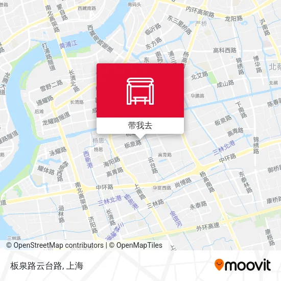板泉路云台路地图