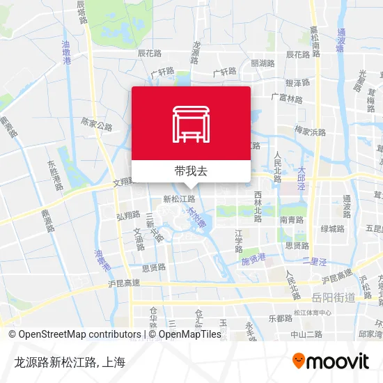 龙源路新松江路地图