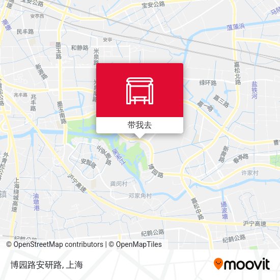 博园路安研路地图