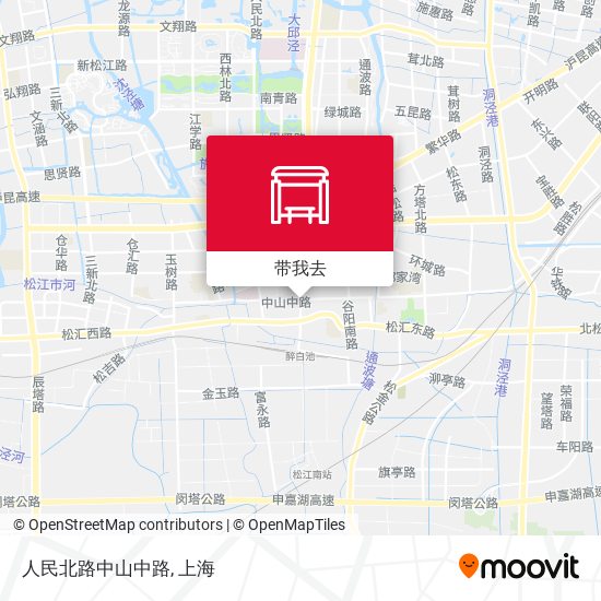 人民北路中山中路地图