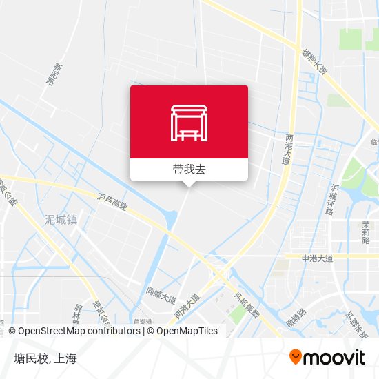 塘民校地图