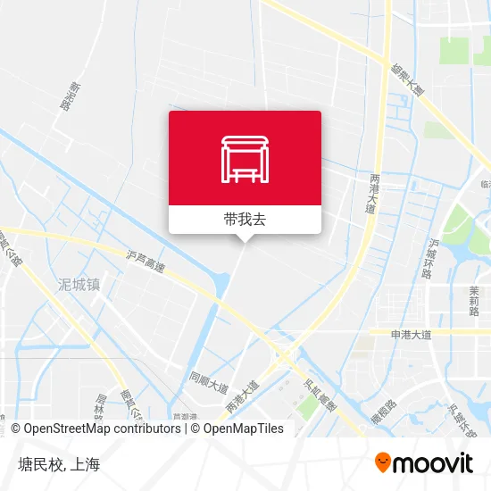 塘民校地图