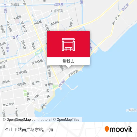 金山卫站南广场东站地图