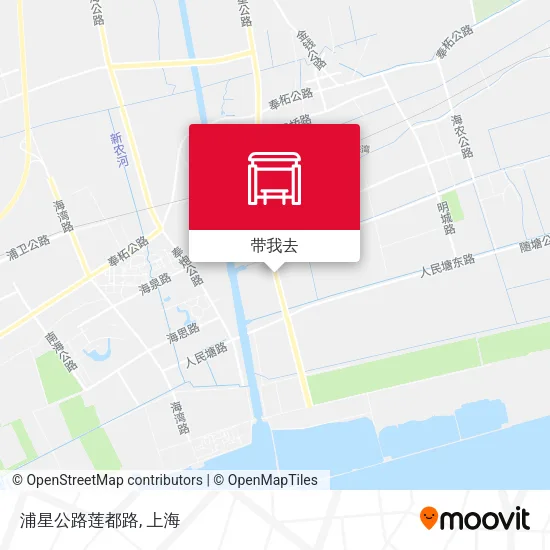 浦星公路莲都路地图