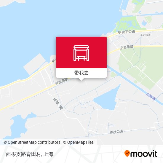 西岑支路育田村地图